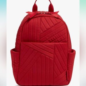 NWT Vera Bradley Red Quilted Backpack